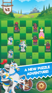 اسکرین شات بازی Knight Saves Queen - Brain Training Chess Puzzles 1