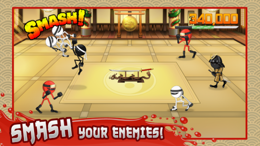 اسکرین شات بازی Stickninja Smash - Stickman Kung Fu Fighting 1