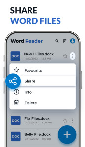 اسکرین شات 6 برنامه Word Reader Office Docs, Docx