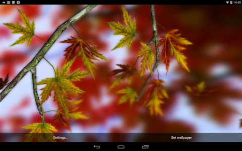 اسکرین شات برنامه Autumn Leaves in HD Gyro 3D Parallax Wallpaper 4