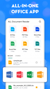 اسکرین شات برنامه All Document Reader and Viewer 2