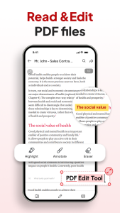 اسکرین شات 4 برنامه PDF Reader – Document Editor