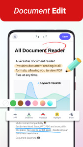 اسکرین شات 4 برنامه All Document Reader & Editor
