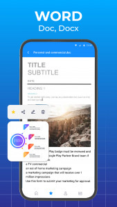 اسکرین شات برنامه Office Word Reader Docx Viewer 5