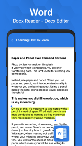 اسکرین شات 3 برنامه All Document Reader & Viewer