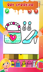 اسکرین شات برنامه Glitter Stylish Handbags Coloring Book For Girls 6