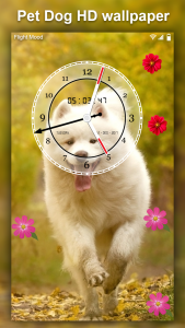 اسکرین شات 1 برنامه Cute Pet Dog Live Wallpaper HD