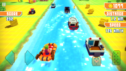 اسکرین شات بازی Blocky Highway: Traffic Racing 2