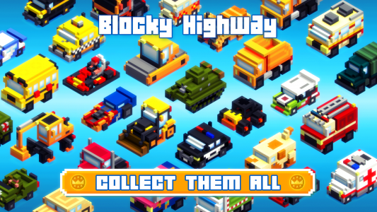اسکرین شات بازی Blocky Highway: Traffic Racing 3