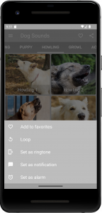 اسکرین شات برنامه Dog Sounds 3
