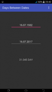 اسکرین شات برنامه Days Between Dates 3