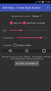اسکرین شات برنامه Soft Keys - Home Back Button 3