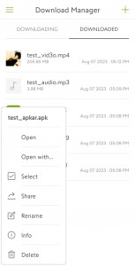 اسکرین شات برنامه Download Manager For Android 3