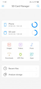 اسکرین شات برنامه SD Card Manager For Android 1