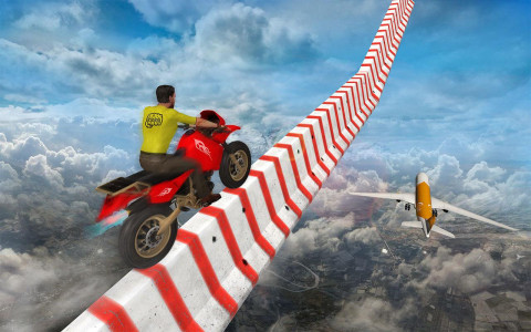 اسکرین شات برنامه Sky Bike Stunt Racing Games 3D 2