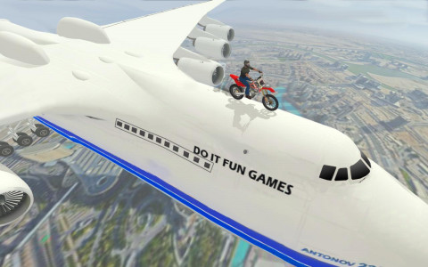 اسکرین شات برنامه Sky Bike Stunt Racing Games 3D 3