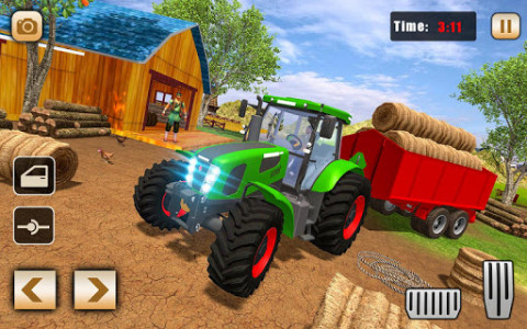 اسکرین شات بازی Real Tractor Drive Cargo 3D: New tractor game 2020 2