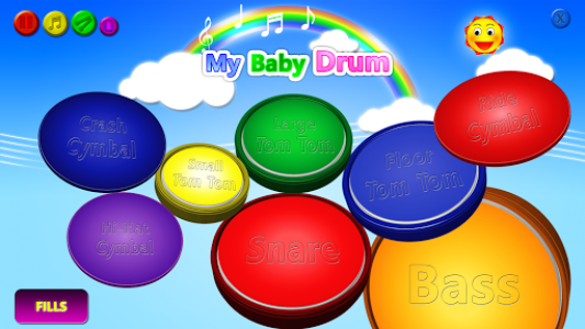 اسکرین شات برنامه My baby Drum 3