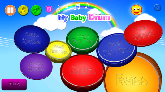 اسکرین شات برنامه My baby Drum 1