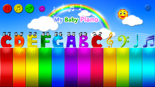 اسکرین شات برنامه My baby Piano 2