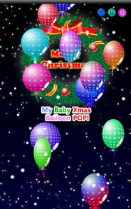 اسکرین شات برنامه My baby Xmas (Balloon pop!) 3
