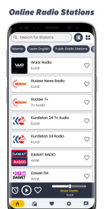 اسکرین شات برنامه Kurdish Radios - Live Stations 4