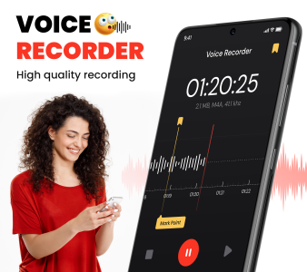 اسکرین شات 1 برنامه Voice Recorder