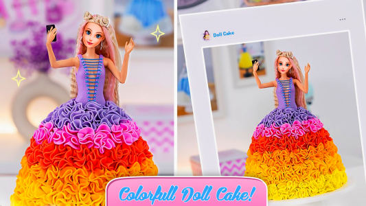 اسکرین شات 6 بازی Doll cake decorating Cake Game
