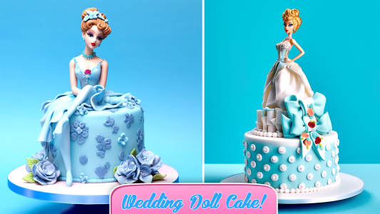 اسکرین شات بازی Doll cake decorating Cake Game 1