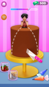 اسکرین شات بازی Icing on Doll Cake maker Game 2