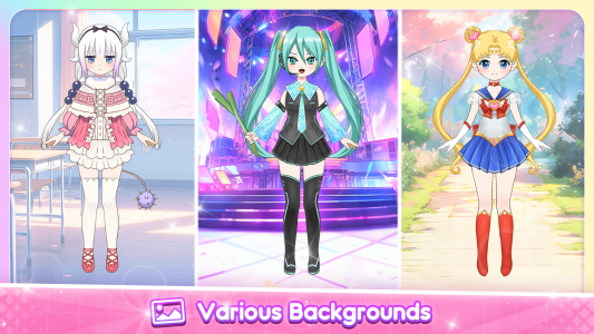 اسکرین شات 6 بازی Anime Dress Up & Makeup Doll