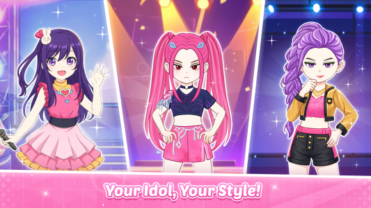 اسکرین شات 3 بازی Anime Dress Up & Makeup Doll