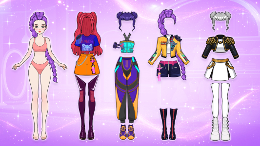 اسکرین شات 2 بازی Paper Doll Makeover & Dress Up