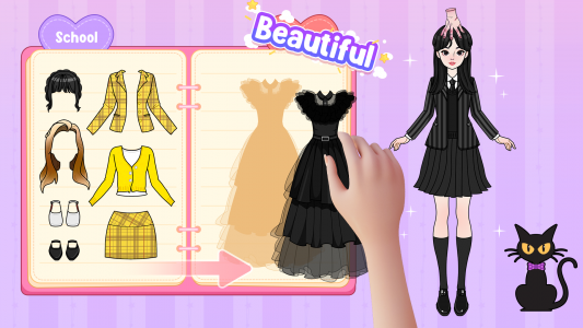 اسکرین شات 5 بازی Paper Doll Makeover & Dress Up