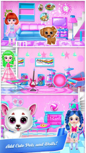 اسکرین شات بازی Doll house Decoration - Girls House Design Games 4