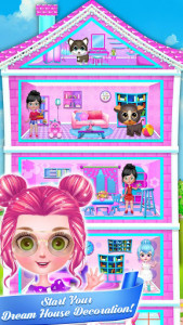اسکرین شات بازی Doll house Decoration - Girls House Design Games 3