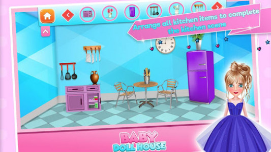 اسکرین شات بازی Baby doll house decoration game 6