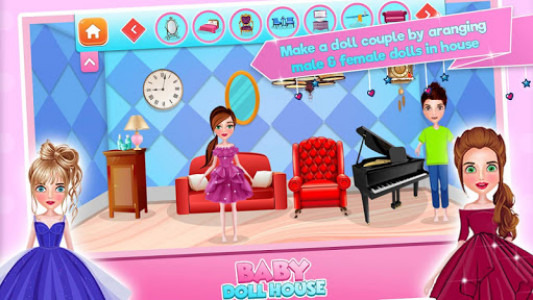 اسکرین شات بازی Baby doll house decoration game 5