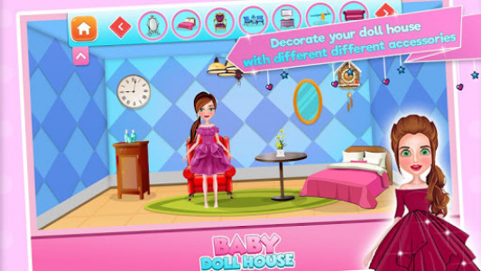 اسکرین شات بازی Baby doll house decoration game 3