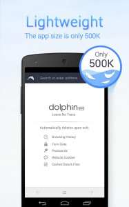 اسکرین شات برنامه Dolphin Zero Incognito Browser 1