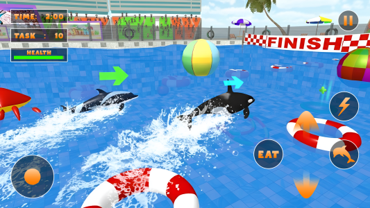 اسکرین شات 2 بازی Shark Dolphin sim Game Show