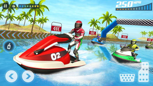 اسکرین شات 1 برنامه Jet Ski Boat Game: Water Games