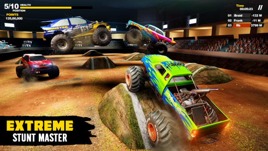 اسکرین شات برنامه US Monster Truck Games Derby 2