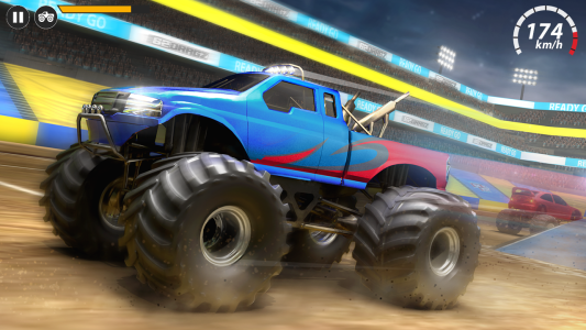 اسکرین شات 4 برنامه US Monster Truck Games Derby