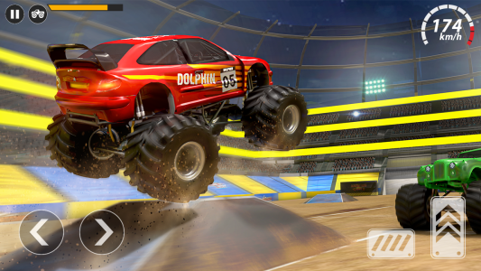 اسکرین شات 1 برنامه US Monster Truck Games Derby