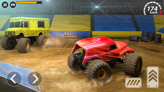 اسکرین شات برنامه US Monster Truck Games Derby 3