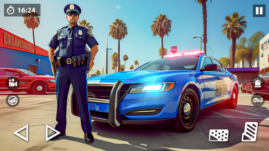 اسکرین شات برنامه US Police Car Transporter Game 1