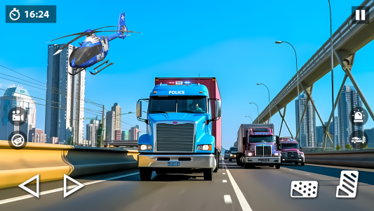 اسکرین شات 7 برنامه US Police Car Transporter Game