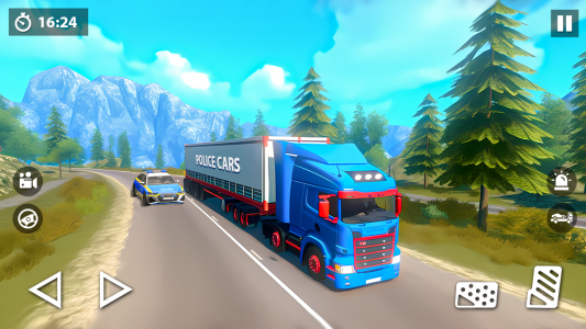 اسکرین شات برنامه US Police Car Transporter Game 4