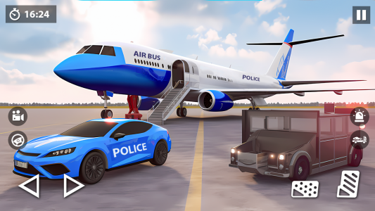 اسکرین شات برنامه US Police Car Transporter Game 2